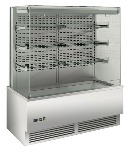 Vetrina refrigerata con scaffali - Wall Display Case - EMAINOX SRL - per negozio / per ristorante / in acciaio inox