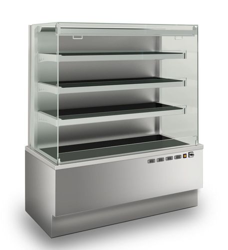 Vetrina riscaldata espositiva - Wall Display Case - EMAINOX SRL - con scaffali / a vista / con illuminazione integrata