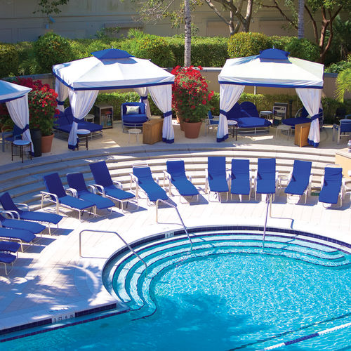 Gazebo in teak - ATLANTIS - TUUCI - in lega d'alluminio / tetto in tela / con struttura in legno