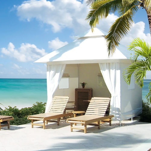 Gazebo in alluminio - GRAND PACIFIC - TUUCI - in tessuto / tetto in tela / in metallo