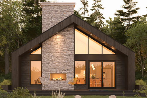 Casa prefabbricata - STE-AGATHE - Industries Bonneville - contemporanea / in legno