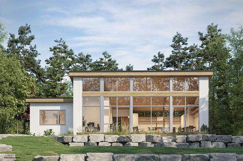 Casa prefabbricata - ÉLOÏSE - Industries Bonneville - contemporanea / in legno