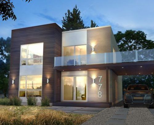 Casa prefabbricata - RUBIK - Industries Bonneville - contemporanea / a due piani