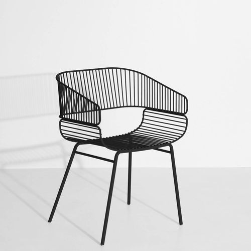 Sedia contemporanea - TRAME - Petite Friture - da interno / in acciaio verniciato / con supporto in acciaio verniciato