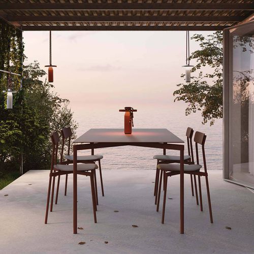 Tavolo contemporaneo - Fromme - Petite Friture - in alluminio / con supporto in alluminio / rettangolare