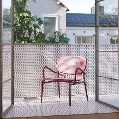 Poltrona contemporanea - WEEK-END - Petite Friture - in alluminio / in alluminio verniciato / impilabile