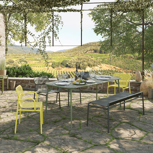Tavolo contemporaneo - WEEK-END - Petite Friture - in alluminio verniciato / con supporto in alluminio dipinto / rettangolare