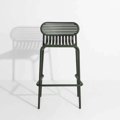 Sedia alta contemporanea - WEEK-END - Petite Friture - da giardino / per terrazza / da interno