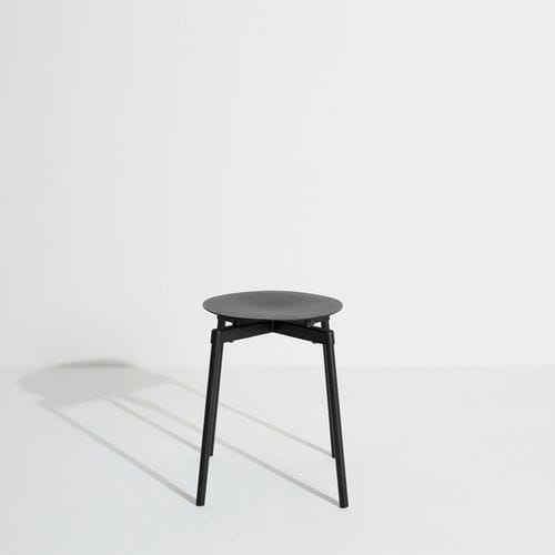 Sgabello contemporaneo - Fromme - Petite Friture - in alluminio / con supporto in alluminio / rotondo