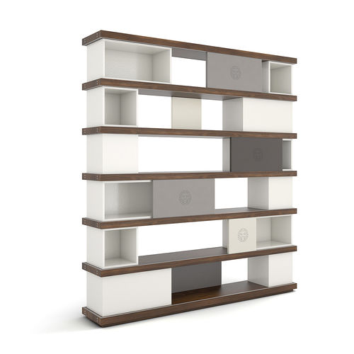 Libreria modulare - DETROIT - Colección Alexandra - contemporanea / in MDF laccato / impiallacciata in legno