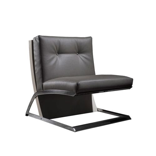 Chauffeuse contemporanea - CULT - Colección Alexandra - in pelle / in legno / in acciaio