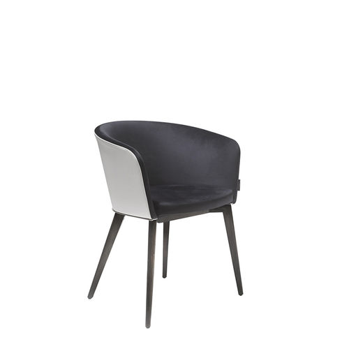 Sedia da pranzo contemporanea - MASTER - Colección Alexandra - da interno / in tessuto / in pelle