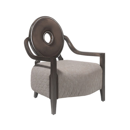 Poltrona contemporanea - ECLIPSE - Colección Alexandra - in tessuto / in legno / personalizzabile
