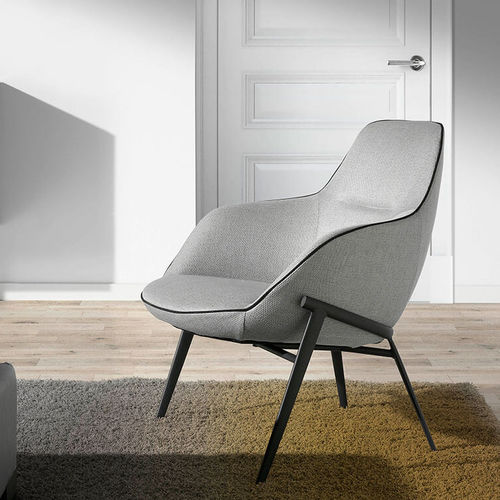 Poltrona contemporanea - 5065  - Angel Cerdá - in tessuto / in acciaio verniciato / imbottita