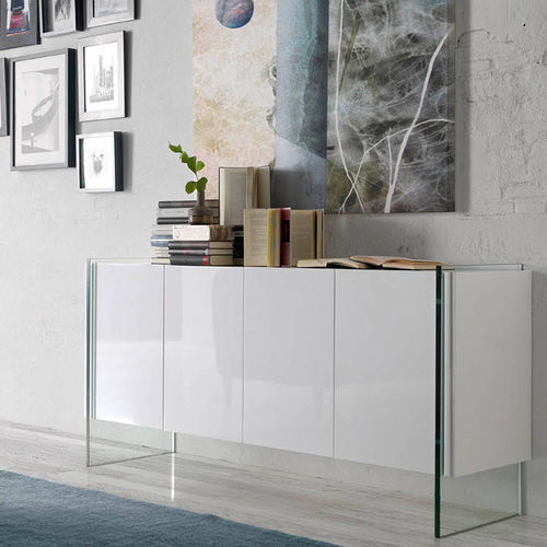 Credenza contemporanea - 3058 - Angel Cerdá - in legno laccato / doppia / per hotel