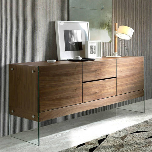 Credenza contemporanea - 3062 - Angel Cerdá - in noce / doppia / per hotel