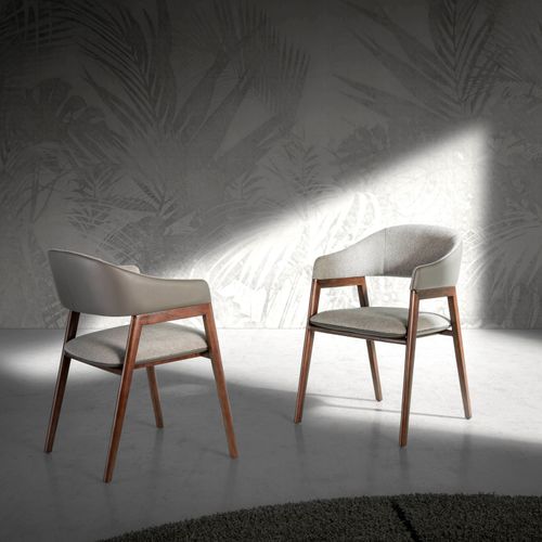 Sedia da pranzo contemporanea - 4091 - Angel Cerdá - da interno / in tessuto / in ecopelle