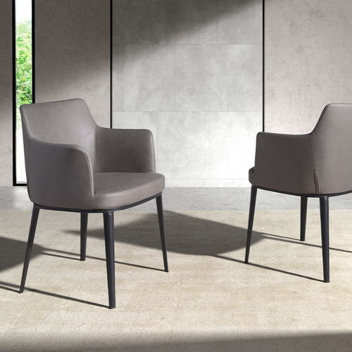 Sedia da pranzo contemporanea - 4112 - Angel Cerdá - da interno / in tessuto / con supporto in acciaio inossidabile laccato