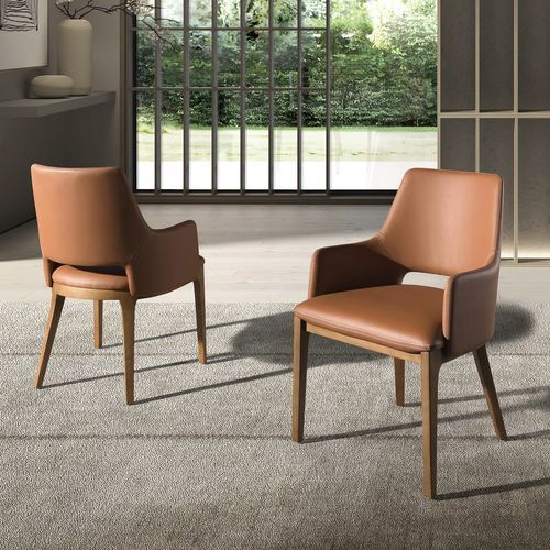Sedia da pranzo contemporanea - 4157 - Angel Cerdá - da interno / in tessuto sintetico / in ecopelle