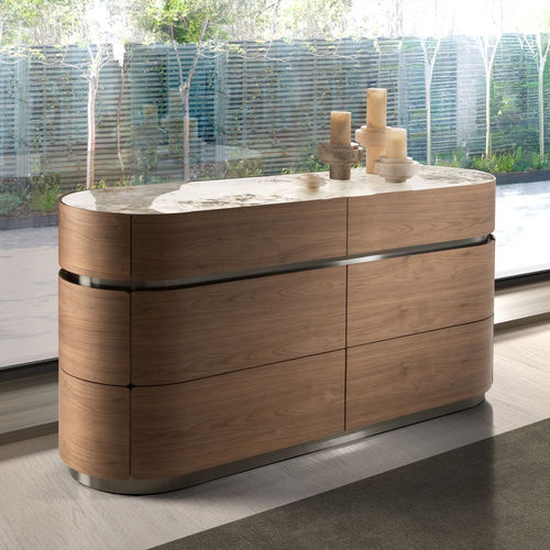 Cassettone contemporaneo - 7241 - Angel Cerdá - in legno / 6 cassetti