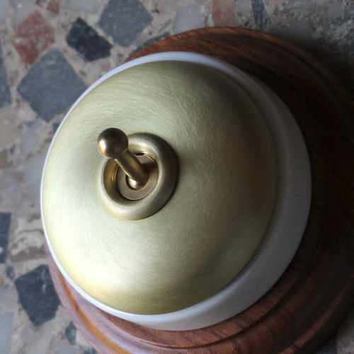 Interruttore a leva - RECORD - Llinàs BCN - non incassato / in ottone / in legno