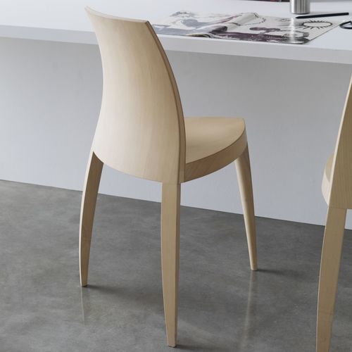 Sedia contemporanea - DIDIVI - SEGIS - da interno / in legno compensato / con supporto in acero