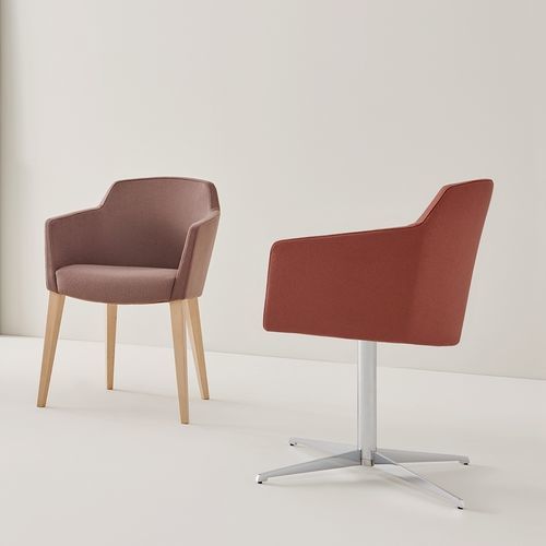 Sedia contemporanea - GRACE - SEGIS - da interno / in tessuto / con supporto in faggio