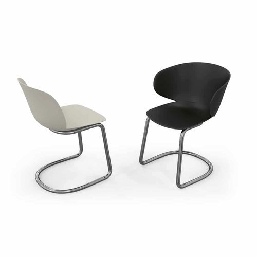 Sedia contemporanea - PLOSE - SEGIS - per interni / in plastica / in metallo