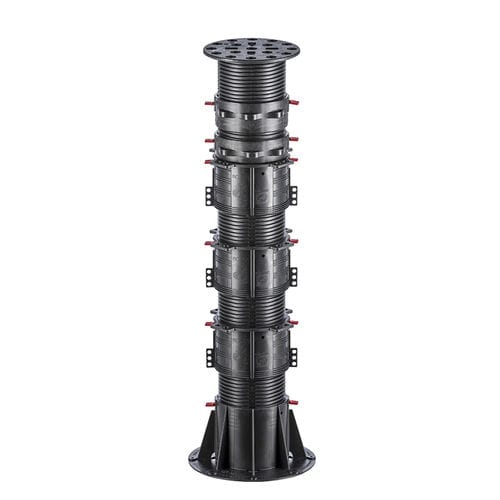 Piede di sostegno per terrazza in polipropilene - BC-10 - 562-795 mm - Buzon Pedestal International - da esterno / regolabile / per listelli
