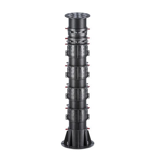 Piede di sostegno per terrazza in polipropilene - BC-SERIES BC-11 - 672 - 965 mm - Buzon Pedestal International - per terrazza / regolabile / per listelli