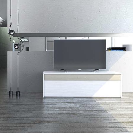Mobile porta TV contemporaneo - S1 MK - Handelsagentur Lars Schnepel UG - lowboard / in legno / in tessuto