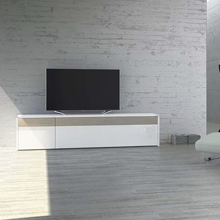 Mobile porta TV contemporaneo - S1 MK-1 - Handelsagentur Lars Schnepel UG - lowboard / in legno / in tessuto