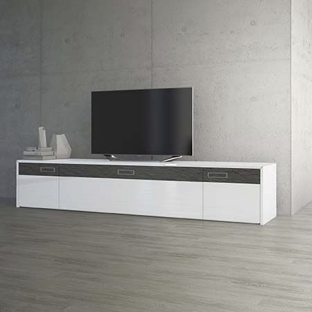 Mobile porta TV contemporaneo - S1 MK-2 - Handelsagentur Lars Schnepel UG - lowboard / in legno / in tessuto
