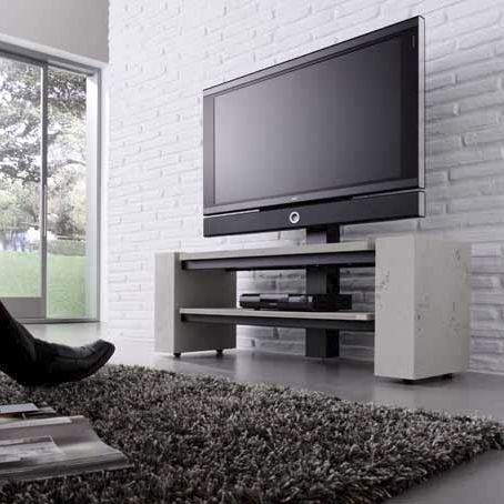 Supporto per TV da terra contemporaneo - X-LINIE 1200 OPEN - Handelsagentur Lars Schnepel UG - con ripiani / in legno / per uso residenziale