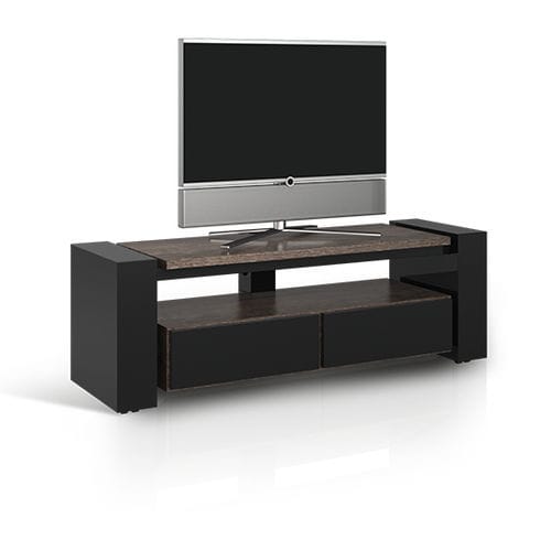 Mobile porta TV contemporaneo - X-LINIE HALF OPEN - Handelsagentur Lars Schnepel UG - lowboard / con rotelle nascoste / con cassetti