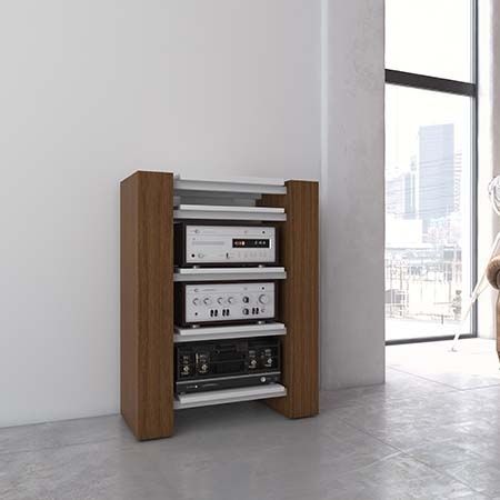 Mobile hi-fi contemporaneo - X-LINIE RACK XL - Handelsagentur Lars Schnepel UG - in legno / con ripiani