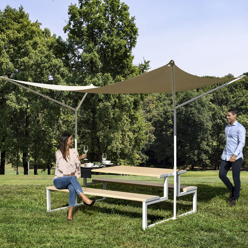Tendone parasole in tela - H24 MIAMI - URBANTIME - per uso residenziale / per spazio pubblico / per parco giochi
