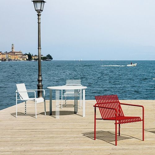 Sedia contemporanea - AMALFI LOUNGE .015 - URBANTIME - da esterno / in metallo / con supporto in metallo