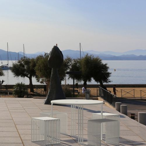 Tavolo da picnic contemporaneo - .015 OCTOPUS - URBANTIME - in acciaio galvanizzato / in acciaio verniciato / con supporto in acciaio galvanizzato