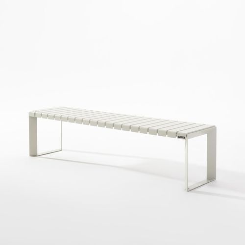 Panca in alluminio - LINEAR FLAT .080 - URBANTIME - modulare / per uso domestico / da esterno