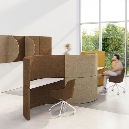 Scrivania per open space - SILO - FAMO - da terra / da 2 persone / contemporanea
