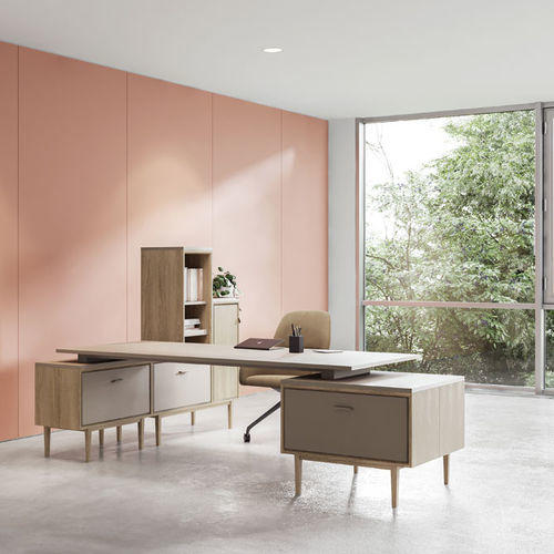 Scrivania da terra - GBOX SENSES - FAMO - contemporanea / in legno / in acciaio