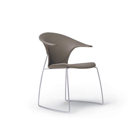 Sedia visitatore contemporanea - TAURO - FAMO - da interno / in plastica / con supporto in metallo