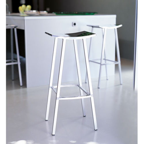 Sgabello design - KYOTO - FAMO - in metallo / con supporto in metallo / con poggiapiedi
