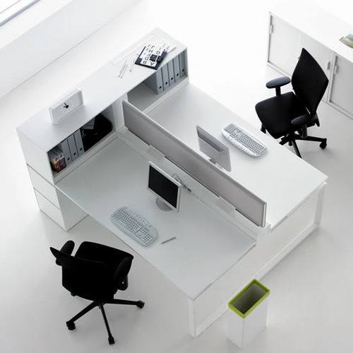 Scrivania per open space - PING PONG - FAMO - da terra / da 2-4 persone / multiposto