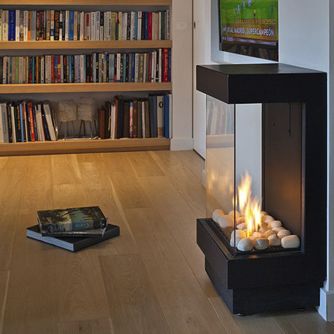 Stufa a gas - STANDALONE 40 TS - Ortal USA - a 3 facce / contemporanea / in metallo