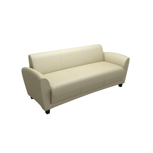 Divano contemporaneo - SANTA CRUZ - Safco - in pelle / beige / bianco