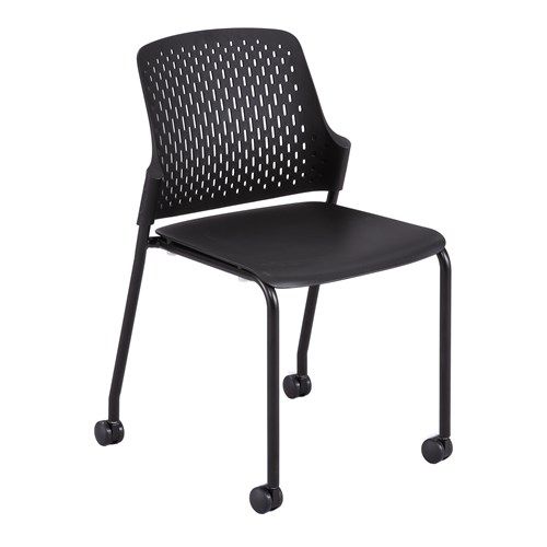 Sedia visitatore contemporanea - NEXT™ - Safco - da interno / in polipropilene / con rotelle
