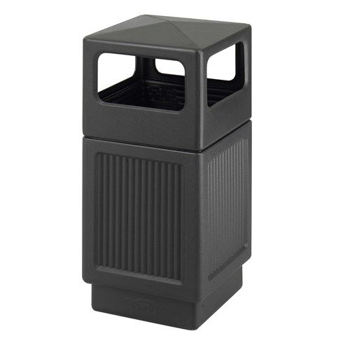 Portarifiuti pubblico - CANMELEON™ - Safco - in polietilene / con coperchio / contemporaneo