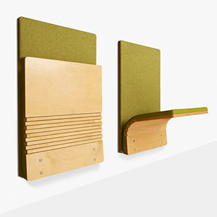 Sedia visitatore contemporanea - JUMPSEAT® WALL - Sedia Systems - da interno / in compensato stampato / in tessuto